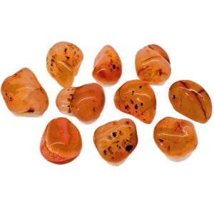 Carnelian tumbled stones