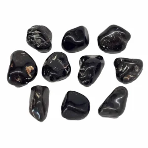 Onyx Black tumbled stone
