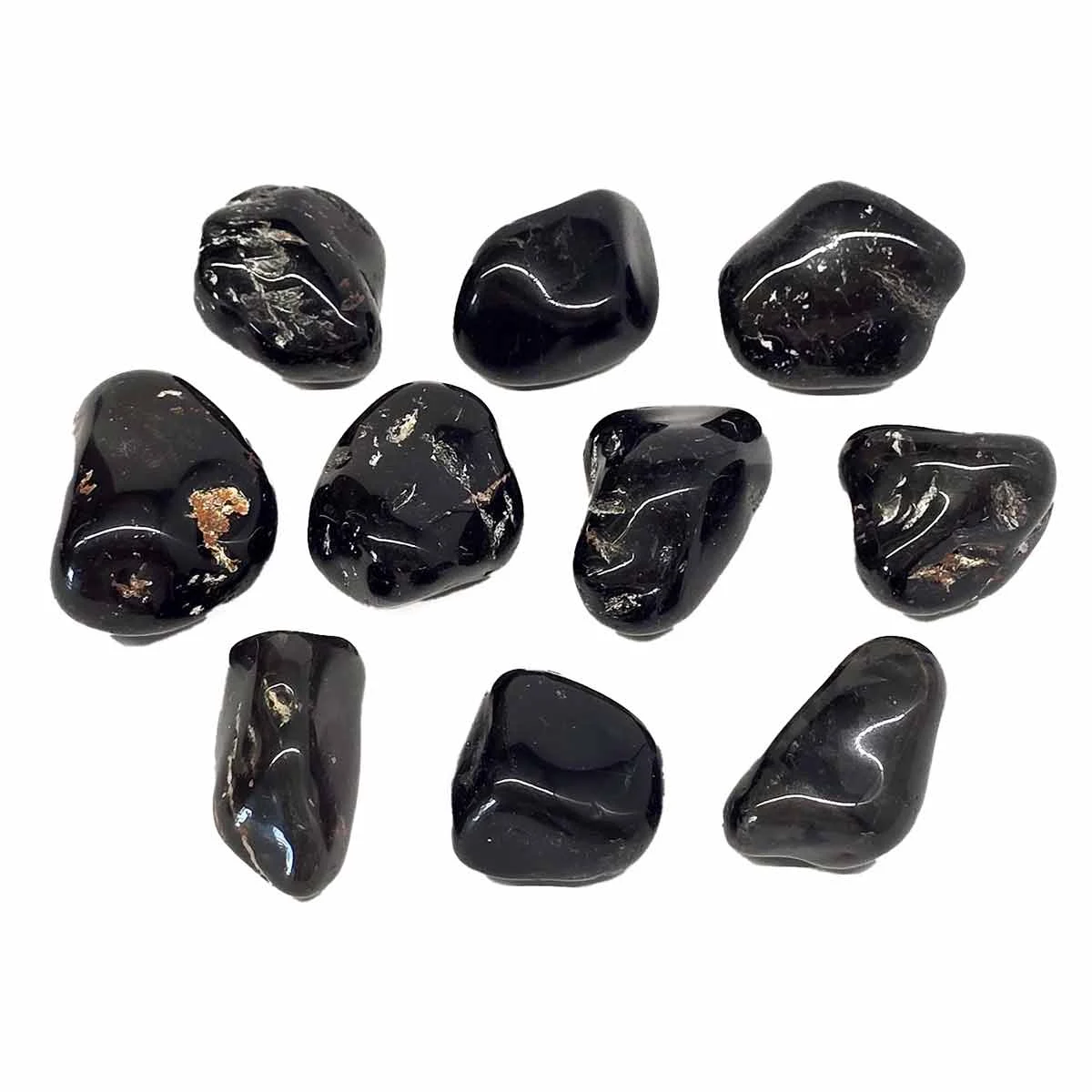 Onyx Black tumbled stone