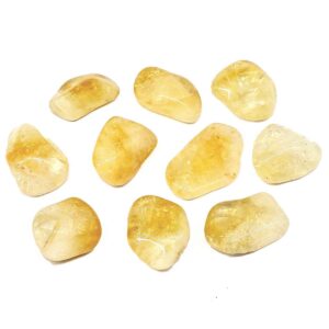 Citrine tumbled stones