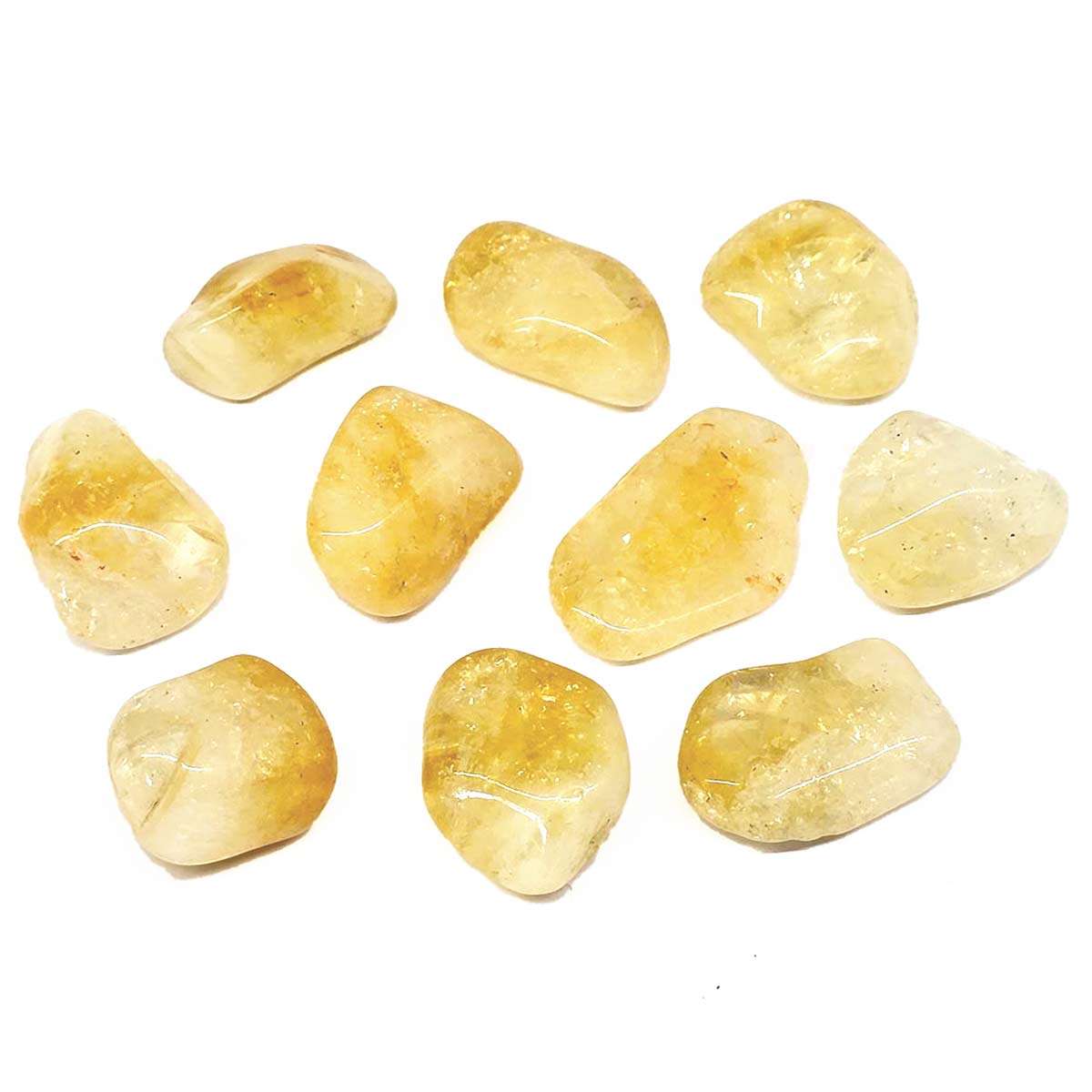 Citrine tumbled stones