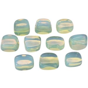 opal glass tumbled stones
