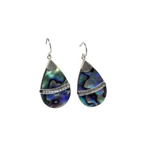 Shell Abalone Earring Drop - 925 Sterling Silver