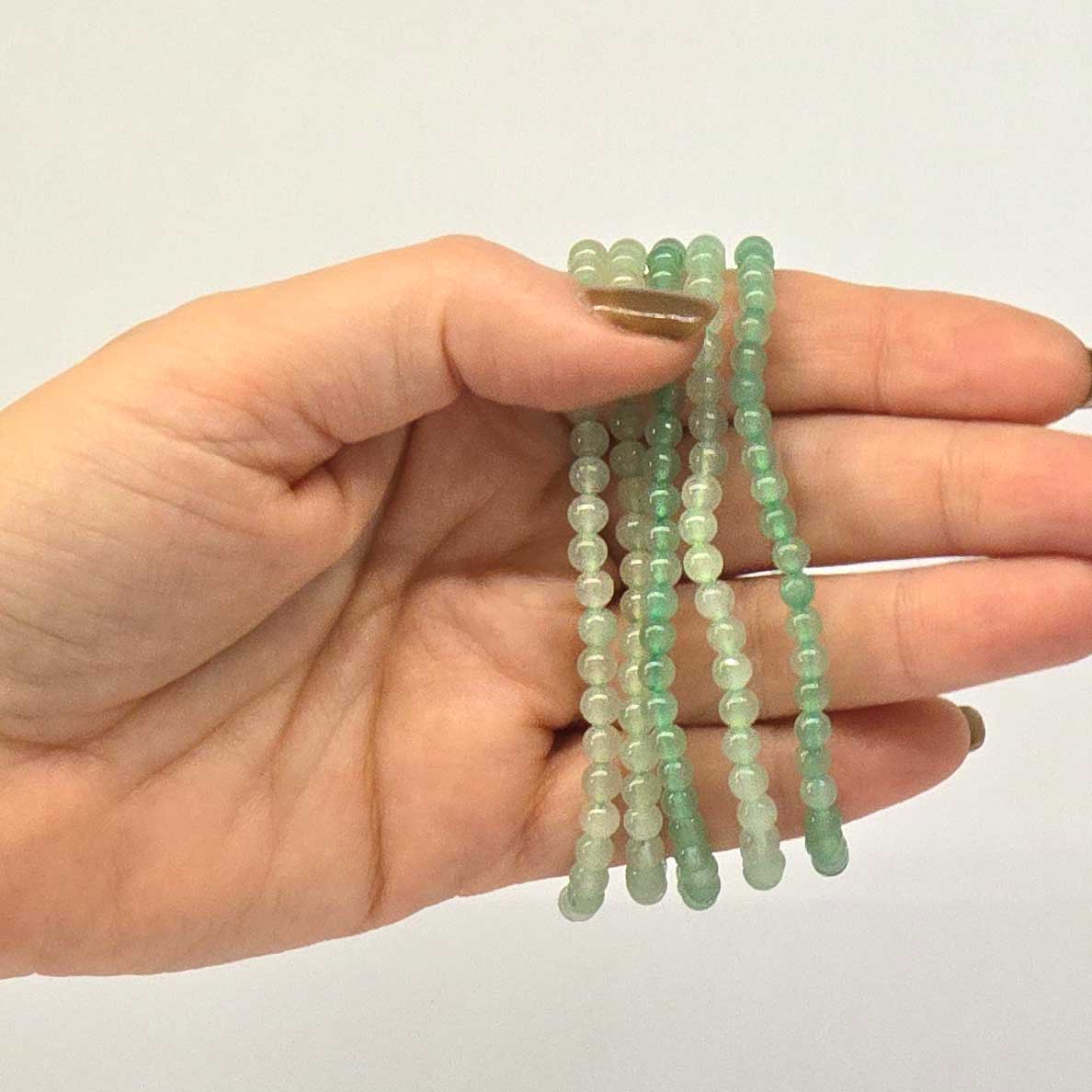 Aventurine 4mm Mini Bead Bracelet - Image 2