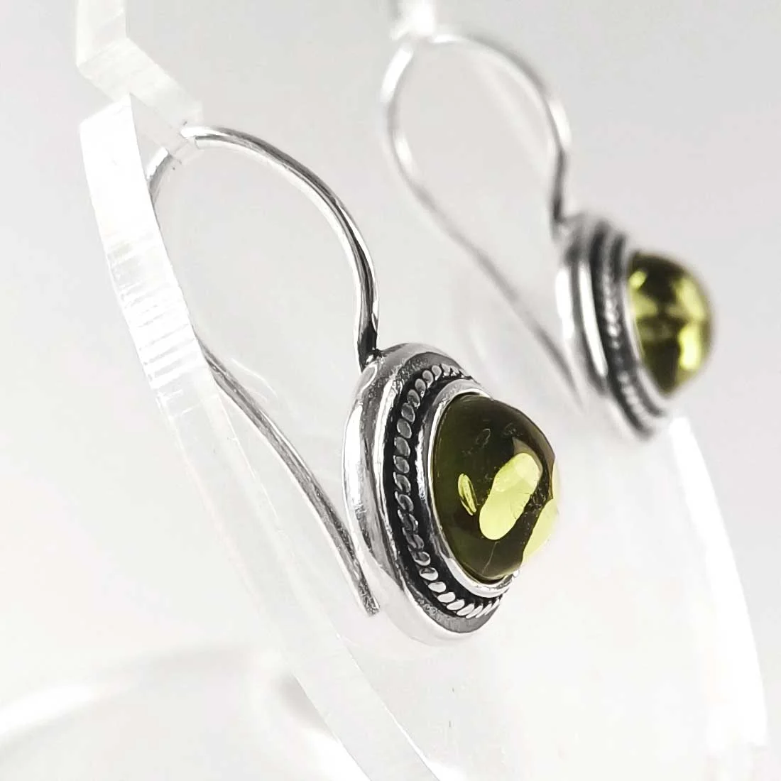 Amber earrings