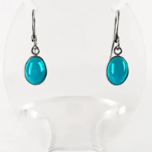 amazonite oval earrings