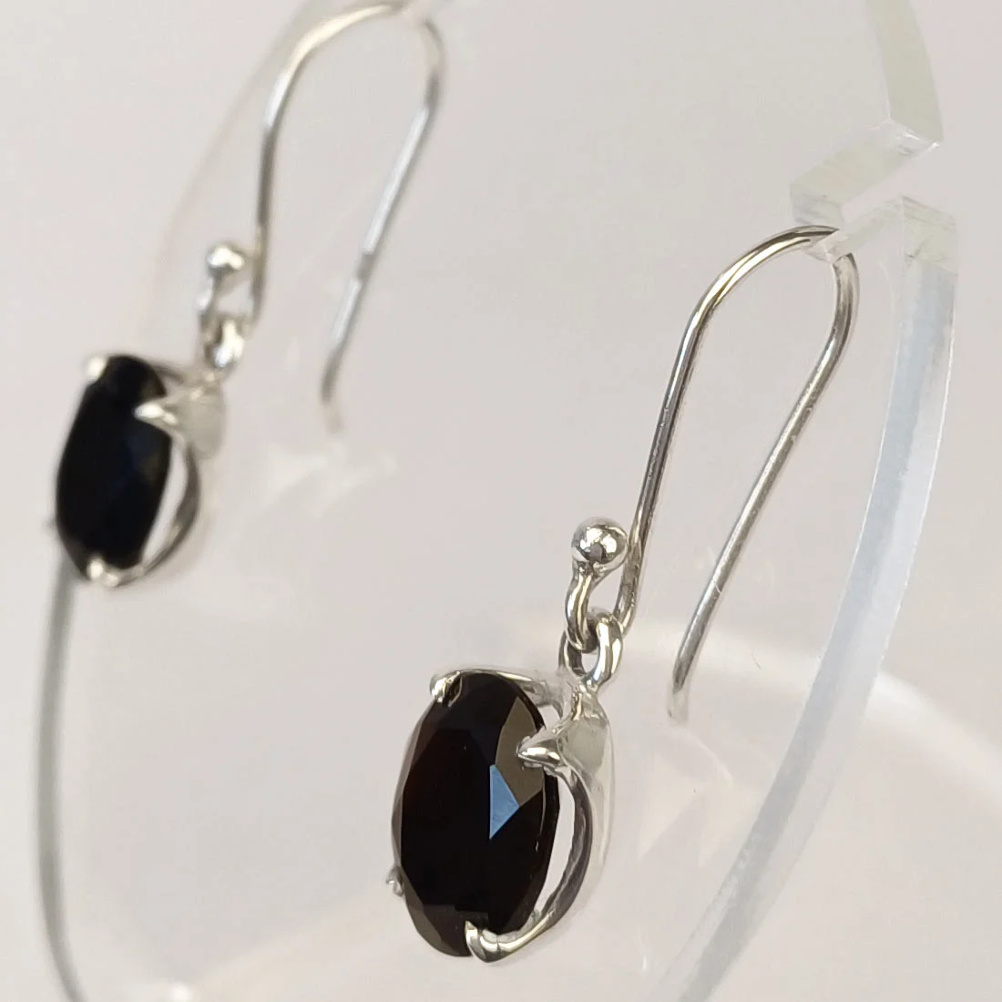 black spinel earrings