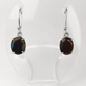 black spinel earrings
