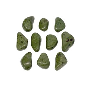 epidote tumbled stones