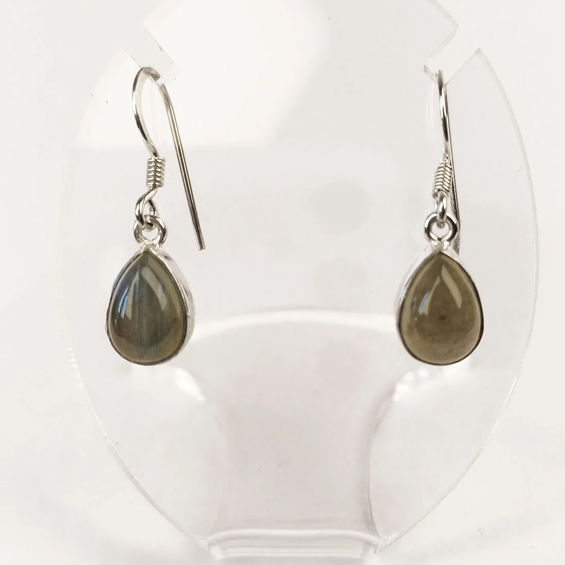 labradorite earrings in sterling silver 925