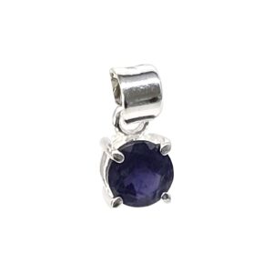 Iolite Pendant - 925 Sterling Silver