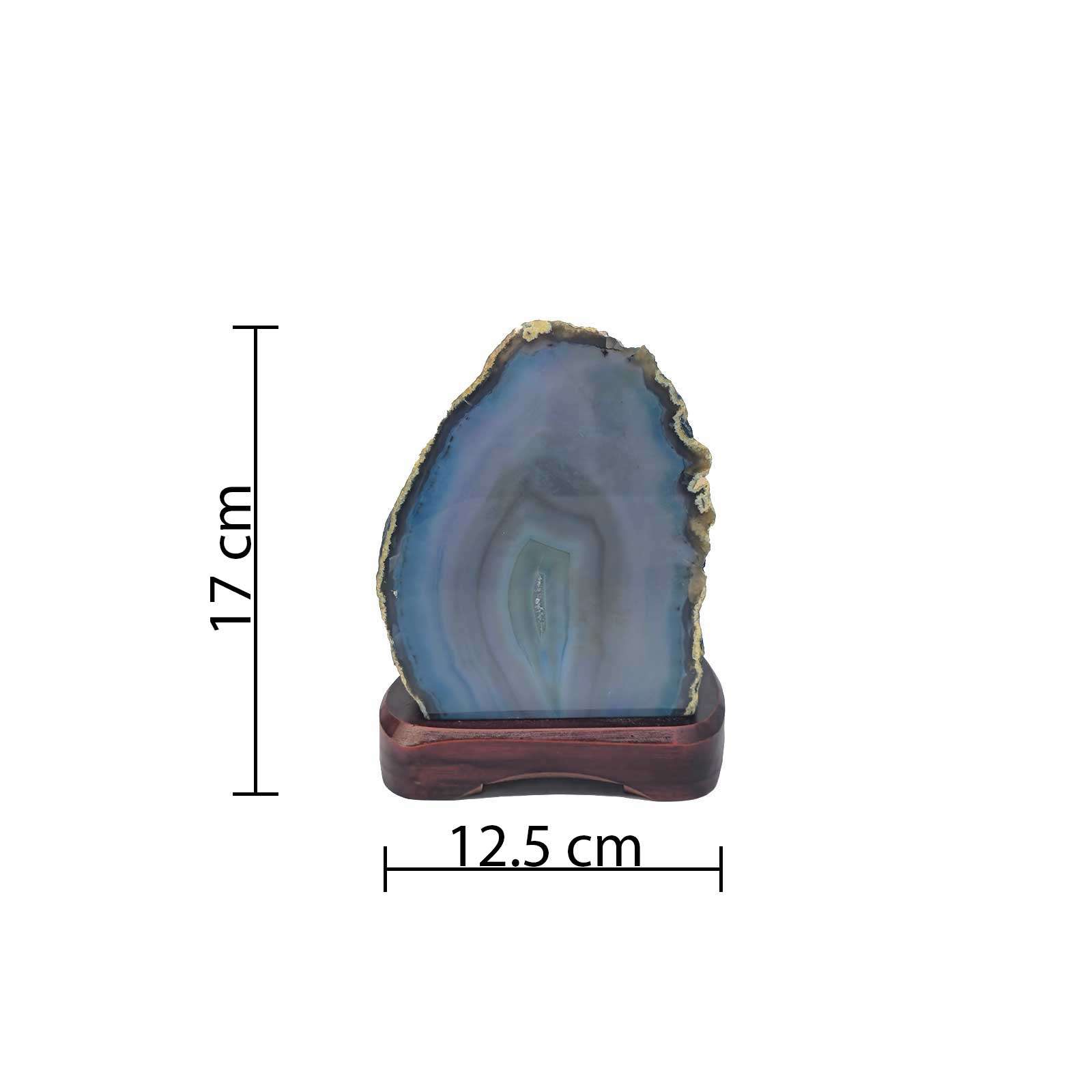 Lamp Agate With Base 12.5x17 cm - Image 3