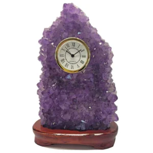amethyst clock - roman numerals