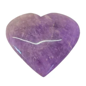 amethyst heart carved
