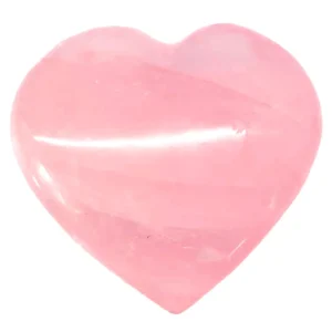 heart carved from rose quartz