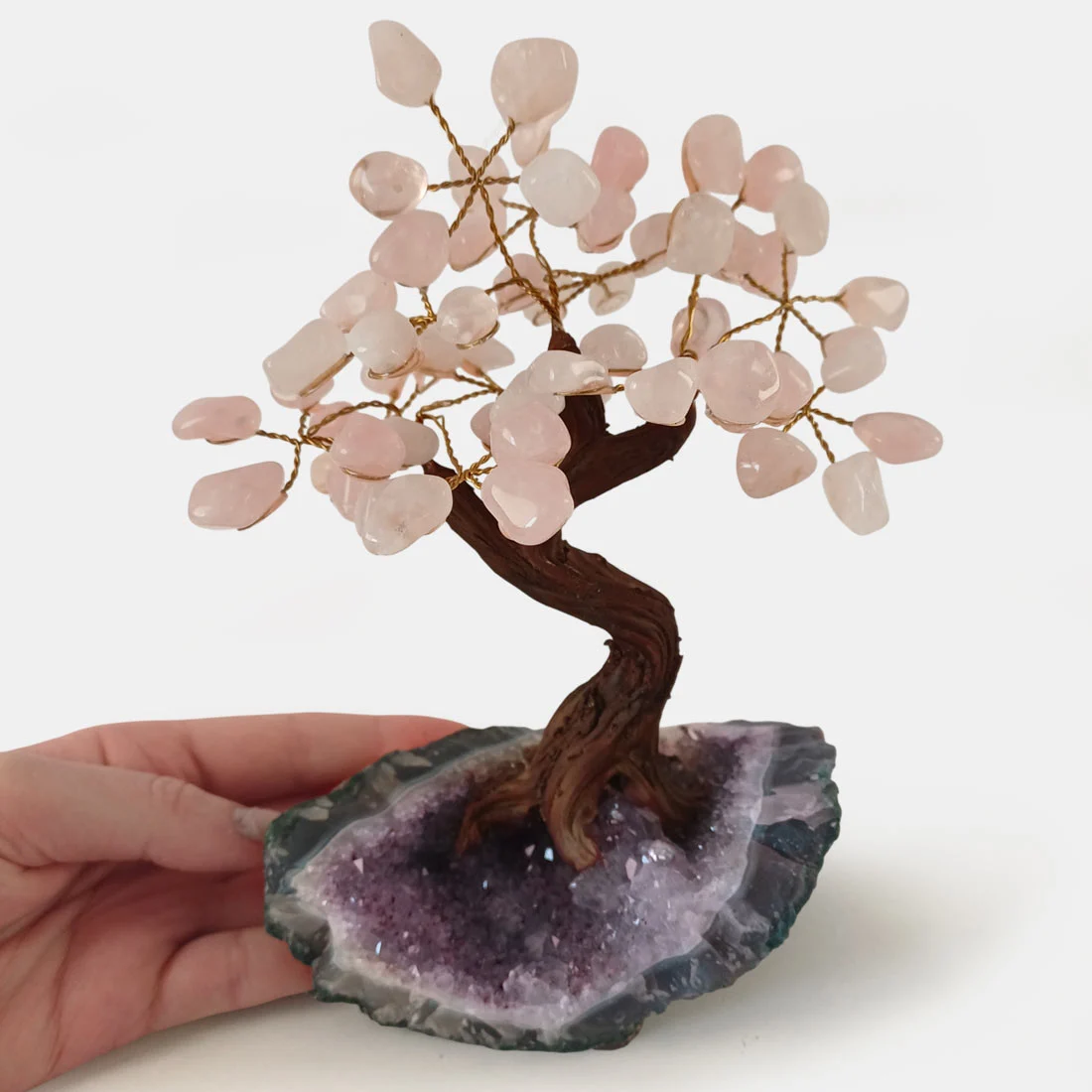 Rose Quartz Tree of Life – Heart-Centered Energy and Gentle Balance