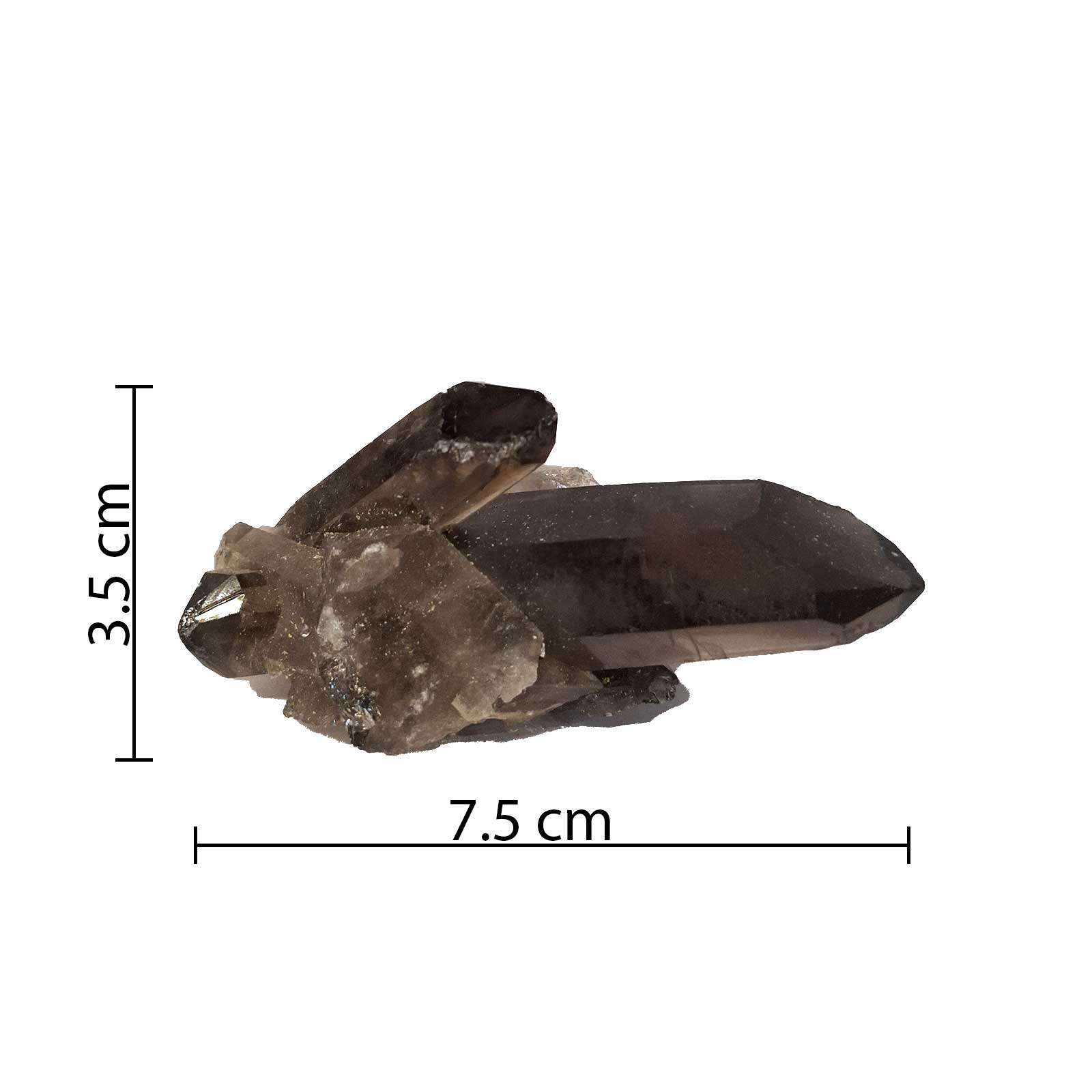 Smoky Quartz Cluster 7.5x3.5 cm - Image 2