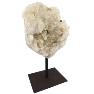 clear quartz on metal stand