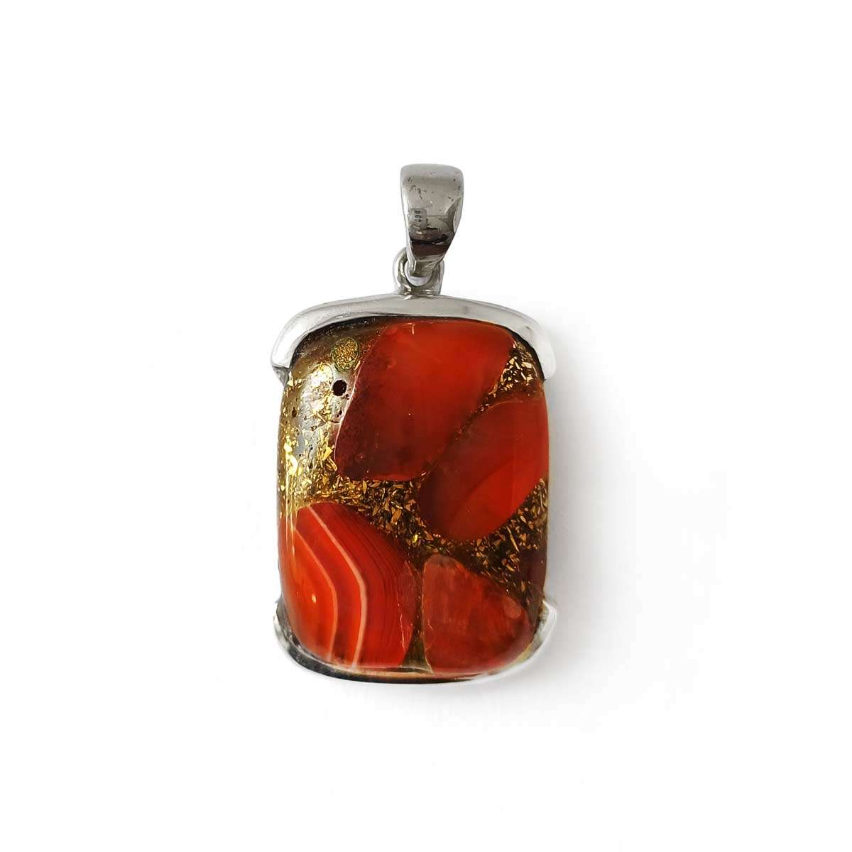 Carnelian with Copper Pendant