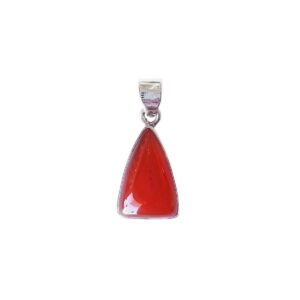 carnelian pendant triangular