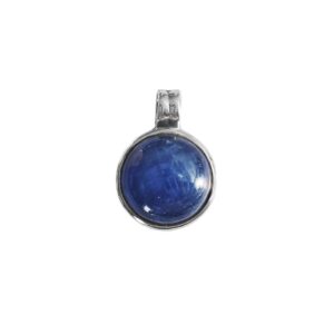 kyanite pendant circular