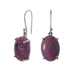 lepidolite earrings