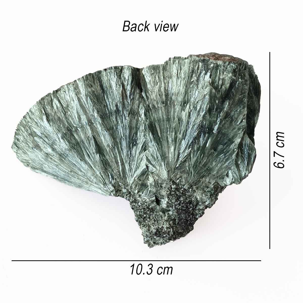 Seraphinite rough - measurements
