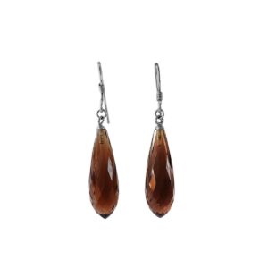 Smoky quartz earrings