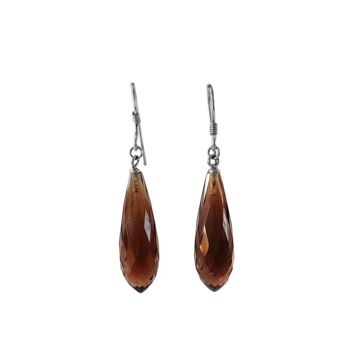 Smoky quartz earrings