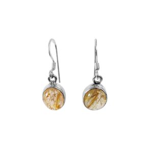 rutilated quartz earrings