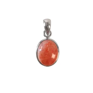 Sunstone oval pendant