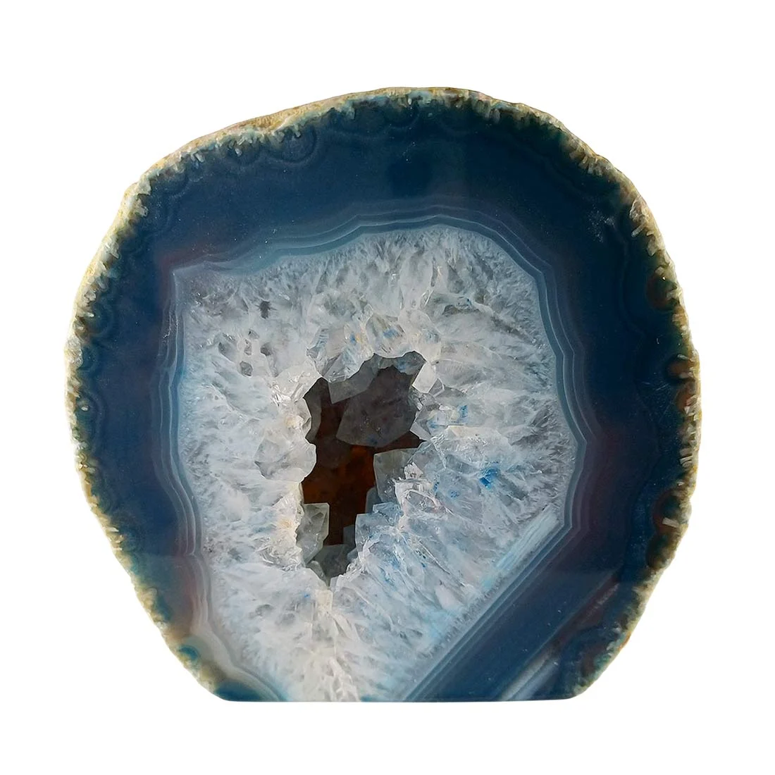 Agate Geode Brazil - Cut to Base 7.5 cm