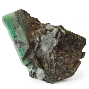 Emerald rough in matrix