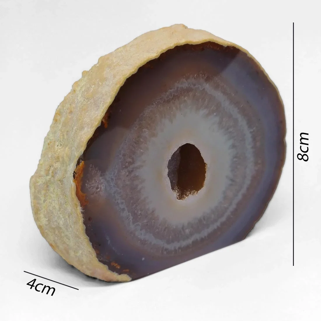 Agate Geode Brazil - Cut to Base 8 cm - Image 2