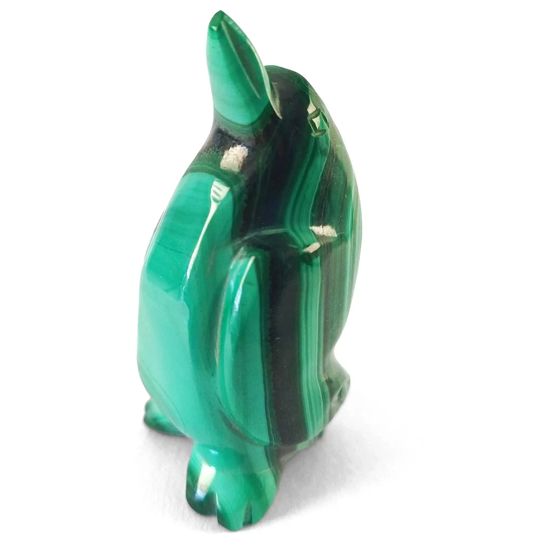 Penguin Carving in Malachite 2.5x5.5 cm - Image 2