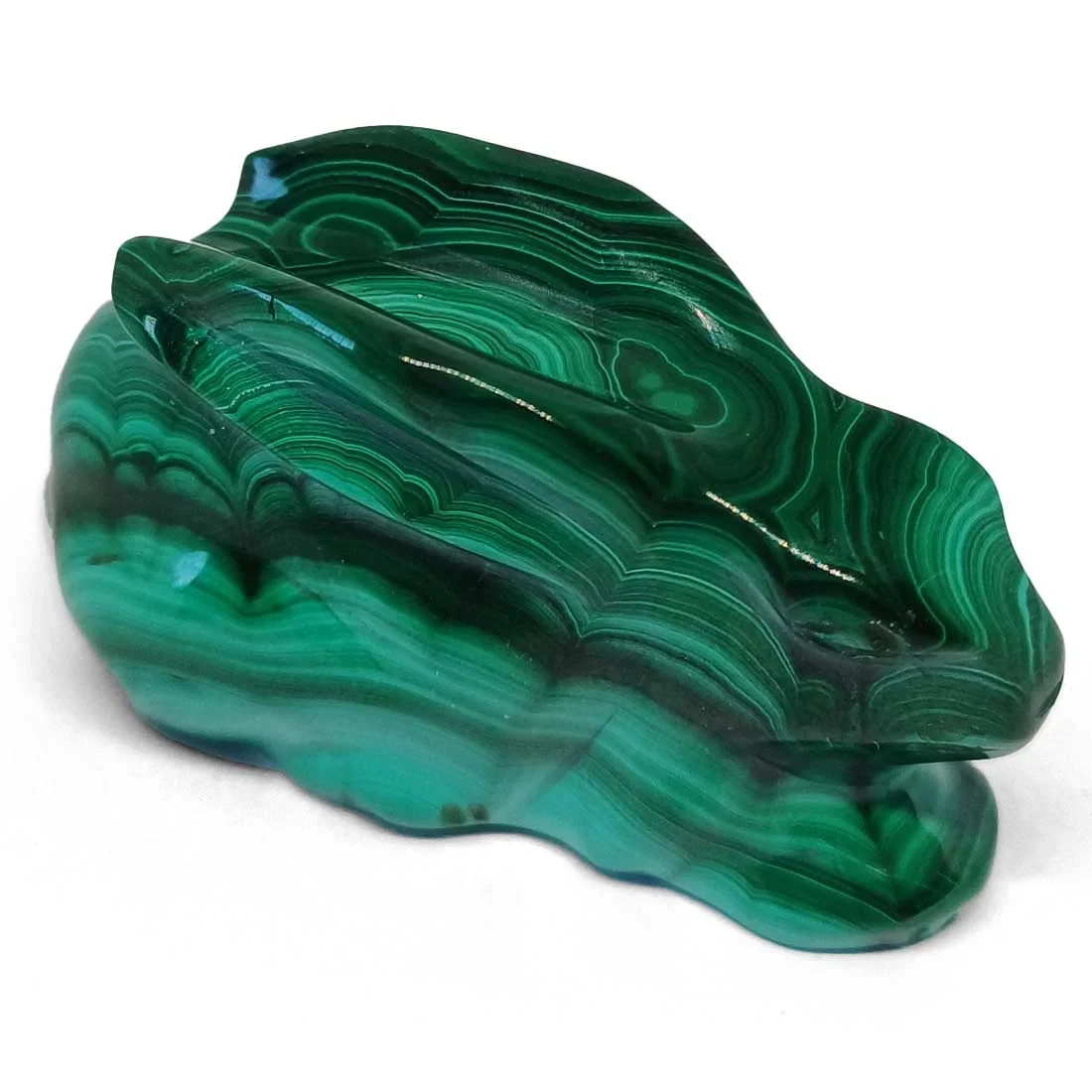 Rabbit Carving In Malachite 5.5x3 cm