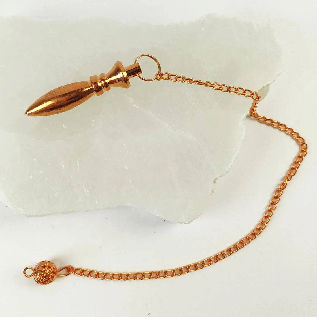 Copper Finish Metal Pendulum with chain