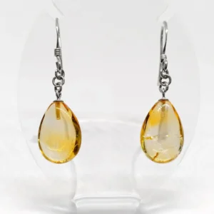 Citrine Drop Earrings in 925 Sterling Silver
