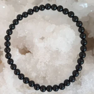 Black Tourmaline Bracelet - 4mm beads
