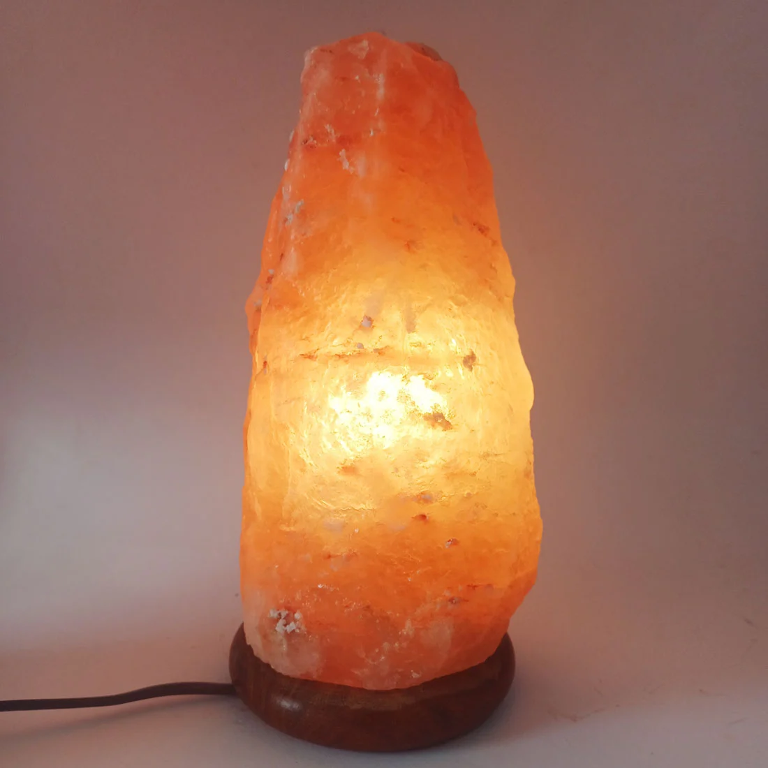 Himalayan salt lamp orange color