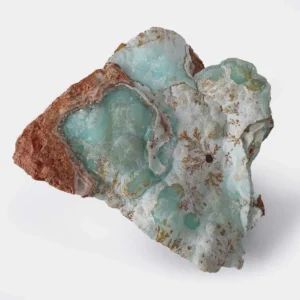 Smithsonite mineral specimen from the Lavrio Mines in Greece with dendritic inclusion and natural carbonate formations